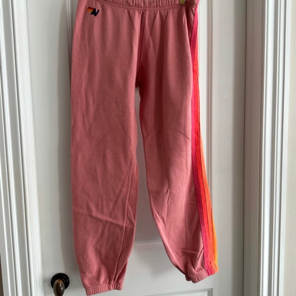 Aviator Nation 5 Stripe Neon Sweatpants